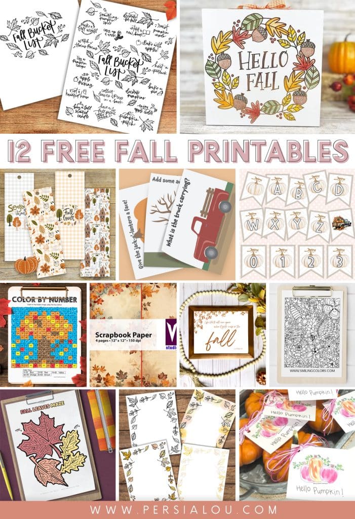free fall printables