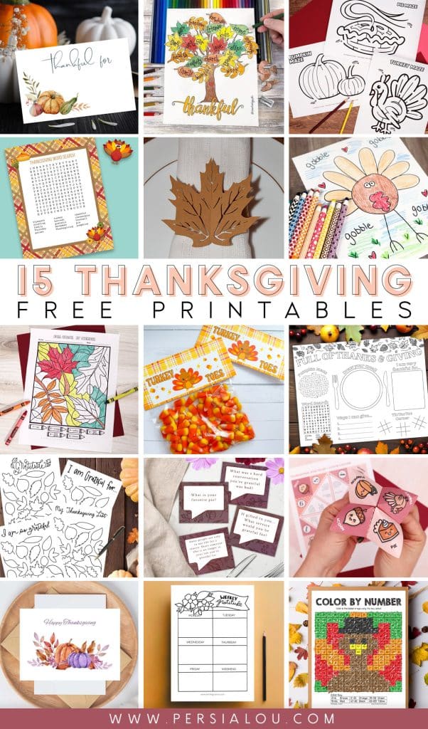 free thanksgiving printables