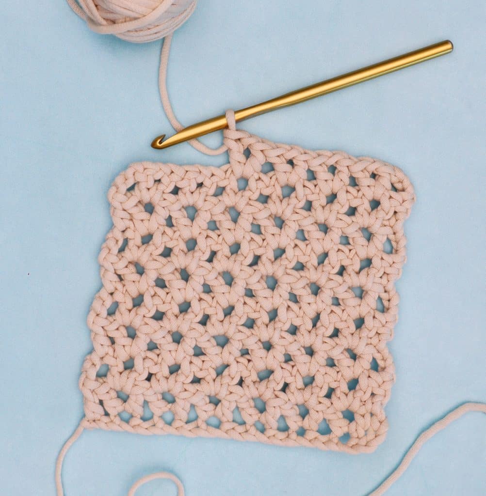 crocheting the v stitch