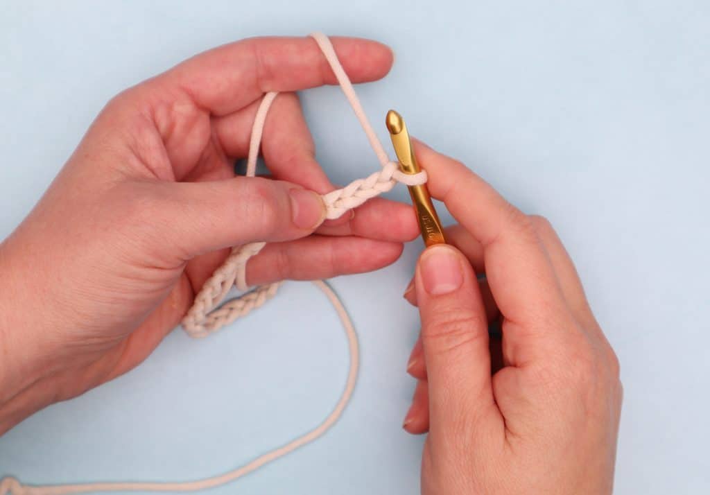 where to crochet first stitch
