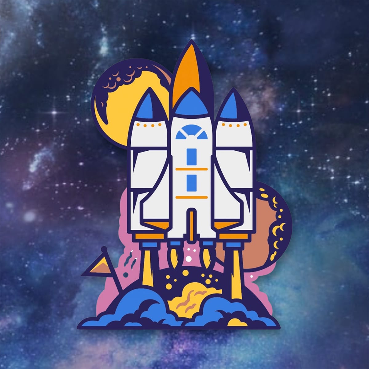 Image for Layered Spaceship Paper Craft from The Bearded Housewife