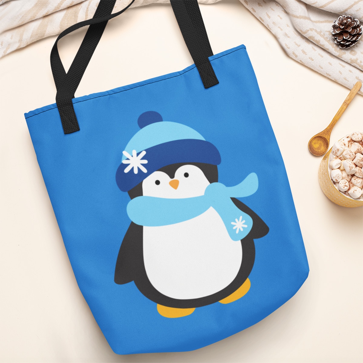 cute winter penguin svg