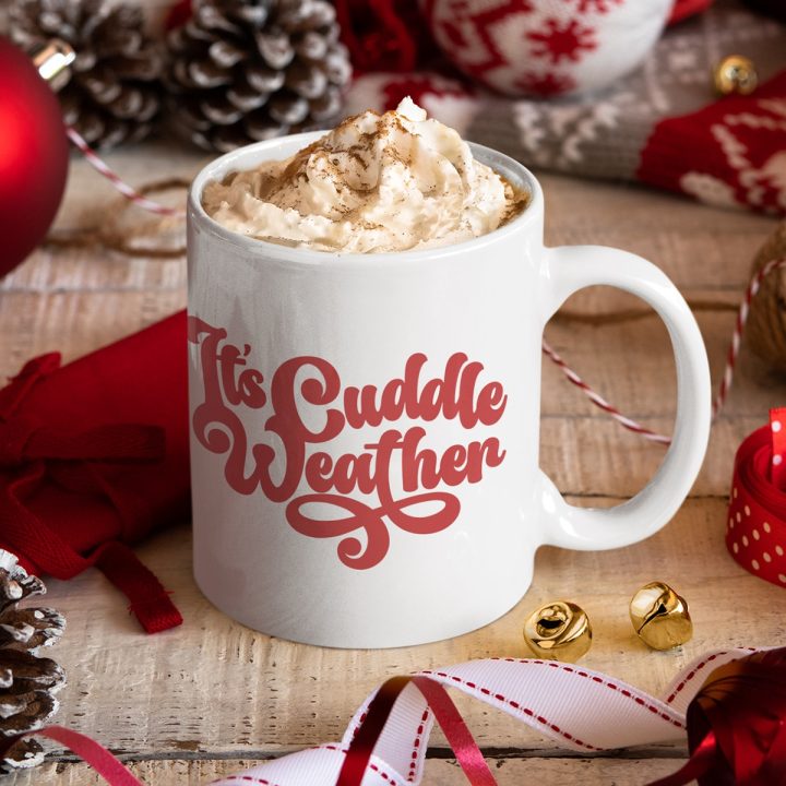 it's cuddle weather mug