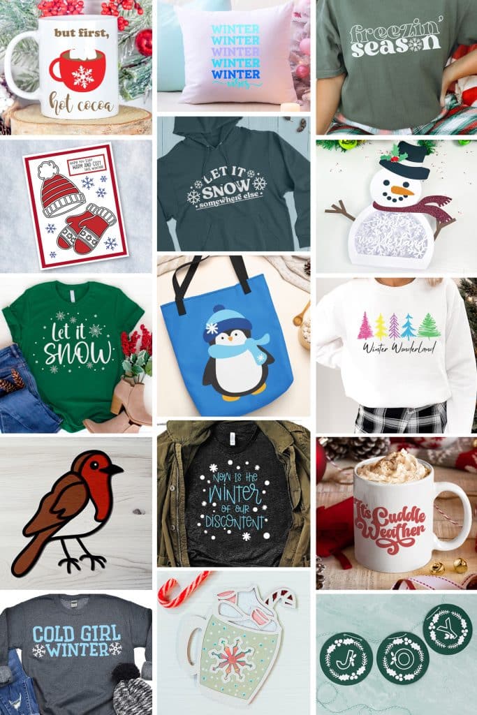free winter inspired cut files