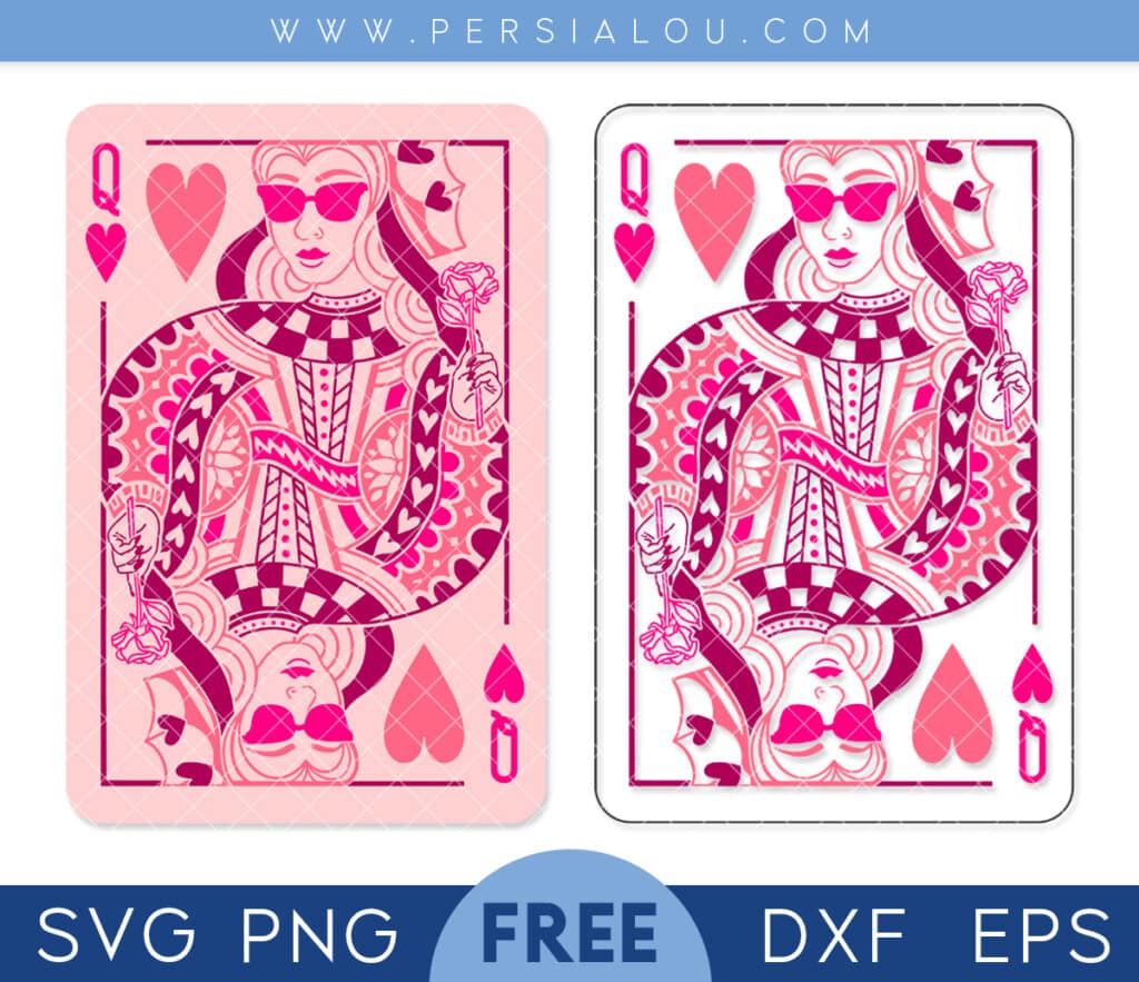 queen of hearts svg free