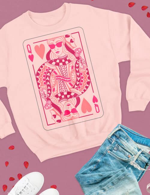 free queen of hearts svg sweatshirt