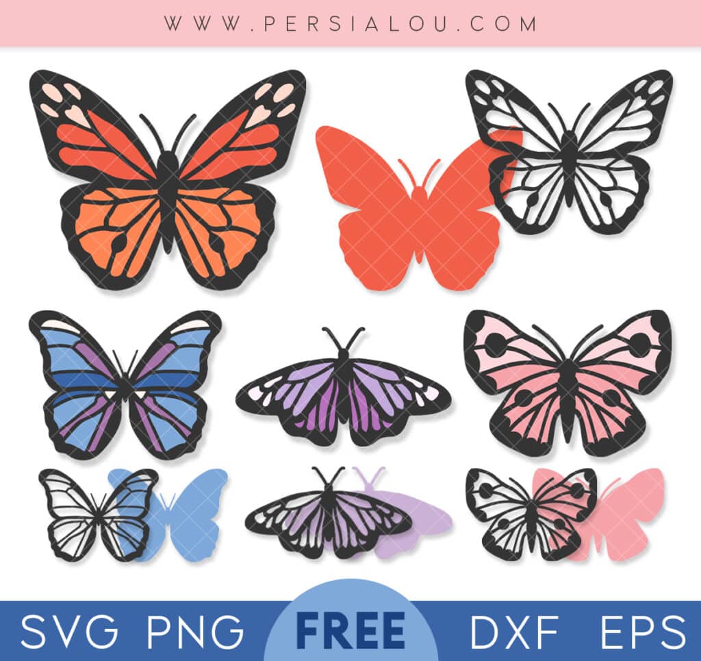 free butterfly svg cut files